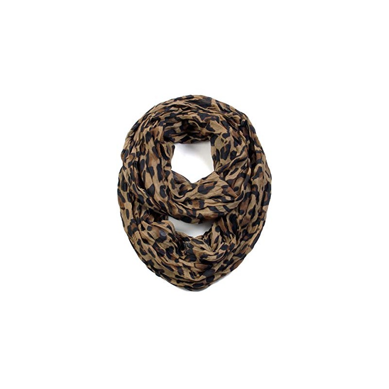 Leopard Infinity Scarves (Brown)