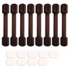 8 Pack Brown Child Safety Cabinet Locks - Viaky Adjustable