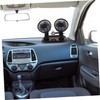 Mikinona Dual Head Car Fan Portable Vehicle Cooling Fan Rotatable
