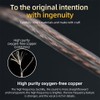 QZXYHYN 2Pin 0.75MM Oxygen-Free Copper Transparent Earphone Replacement Cable in-Ear