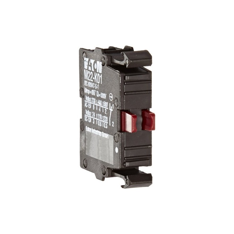 Eaton Bloque de contacto M22-K01, diámetro de 22 mm, contacto