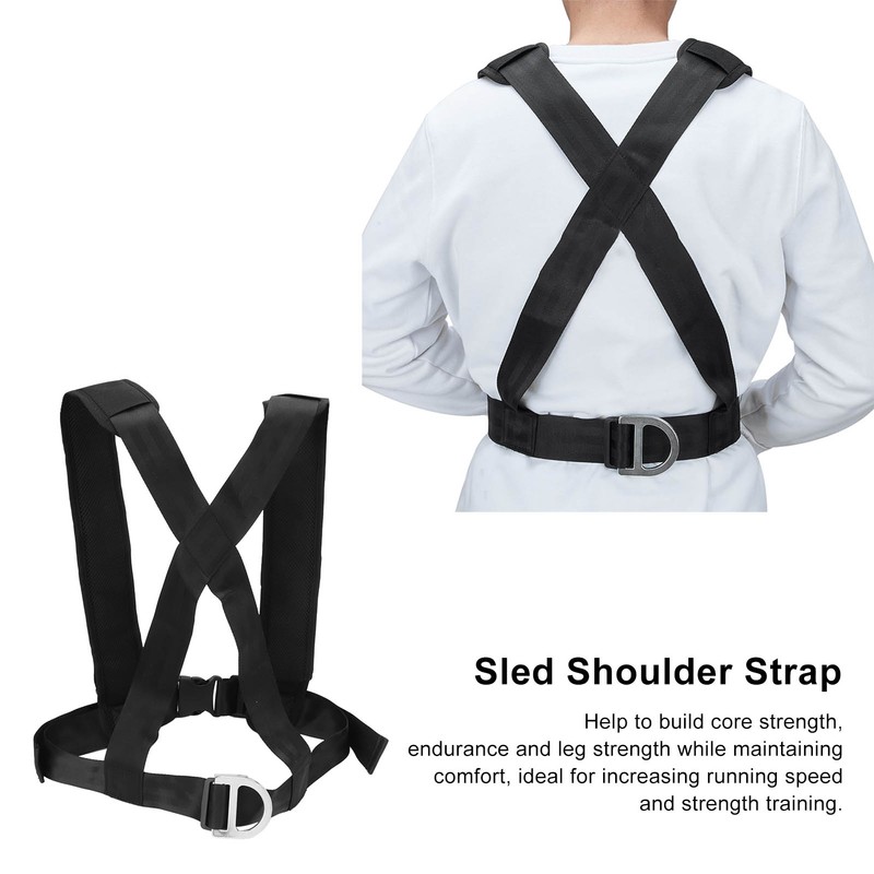 Sled Harness Tire Pulling Strap Resistance Strength Training Shoulder Strap