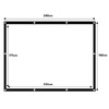 Maclean Portable Projection Screen - High-Quality Polyester Screen with 25