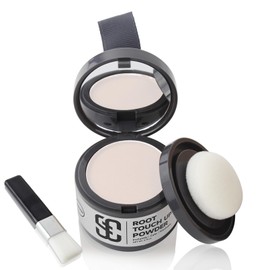 SOVONCARE Ansatzpuder, Haar-Concealer Haarverdichtung fr Frauen und M?nner, Haaransatz Ausbessern & Kaschiert Sofort Haarausfall,Touch Up Haarpulver fr dnnes Haar fr Frauen (Wei?, 4g)