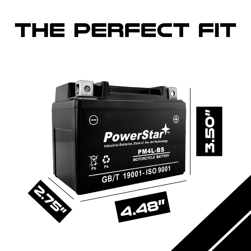 PowerStar-YTX4L-BS Lawn Mower Battery for Snapper All Walk Behind Mowers