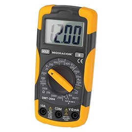 Monacor 29.2030 Digital-Multimeter, 21 mm, LCD-Display, Auflösung 2000 Ziffern