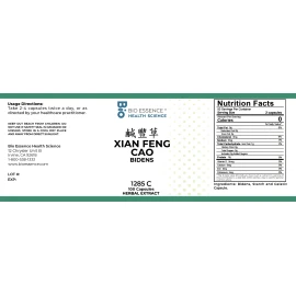 Bio Essence Health Science 1285C Xian Feng Cao, Bidens (Raw), 100 Capsules/bottl
