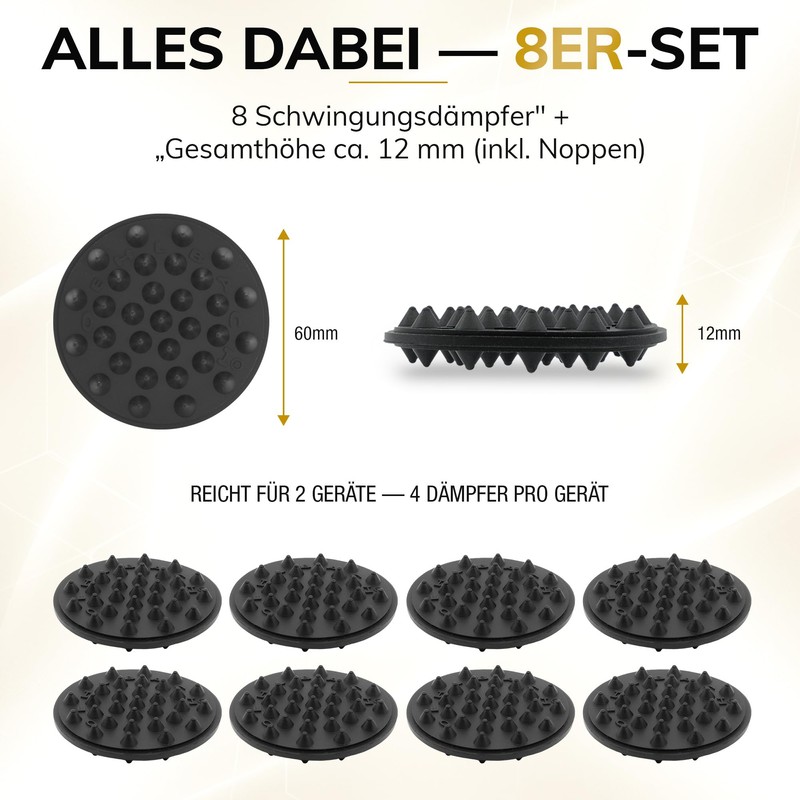 Oehlbach Shock Absorber - High Quality Vibration Damper for Subwoofer,