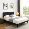ZFAEUL King Bed Frame Upholstered Platform with Headboard and Strong