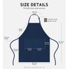 Syntus 12 Pack Bib Apron, Unisex Aprons Adjustable Waterdrop Resistant