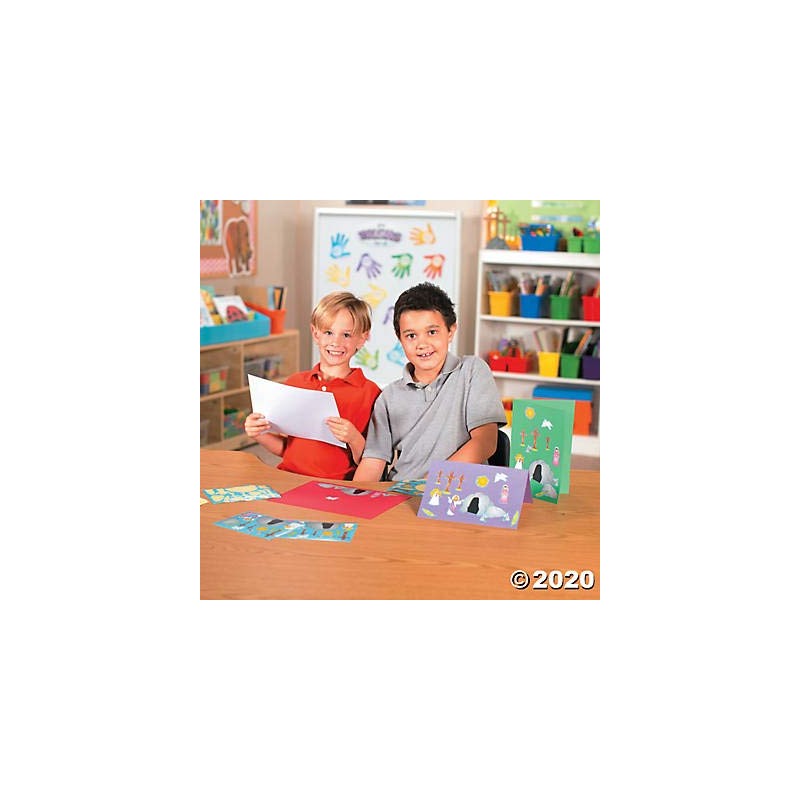 Fun Express He Lives Jesus Make a Sticker Scenes for
