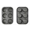 ProBytes 6 Cups Metal Muffin Tray/Mould - Aluminized Steel, Non-stick,