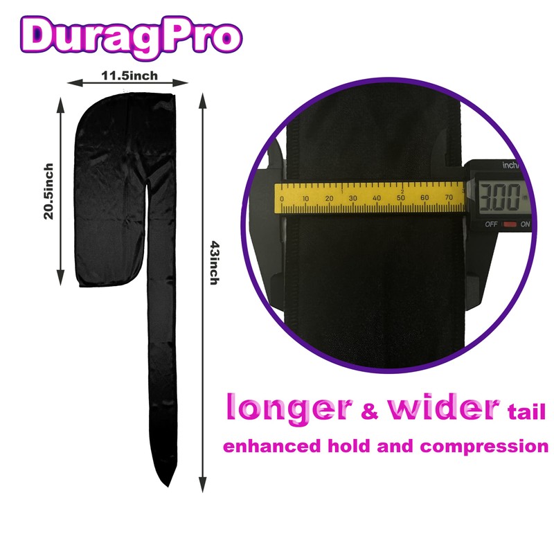DuragPro - Trapo de seda para hombres y mujeres, satén