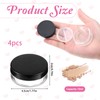 4 Pack 10ml/0.34oz Refillable Loose Powder Container Empty Makeup Powder
