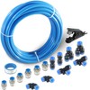 MSAEIQUN Pneumatic Tubing Blue PU Air Hose Pipe Tube Kit