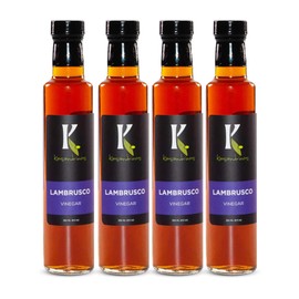 Kasandrinos Lambrusco balsamic vinegar, Greek salad dressing, Aged balsamic vinegar Used to enhance salad dressings, marinades, and sauces, best balsamic vinegar, 250 ml / 8.5 oz Bottle Pack of 4