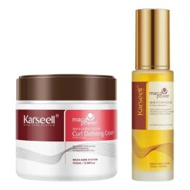 Karseell Crema Definidora Rizos 100ml + Aceite Capilar 2en1