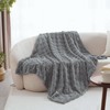 Fleece Throw Blanket for Sofa - Soft Checkered Single Blankets