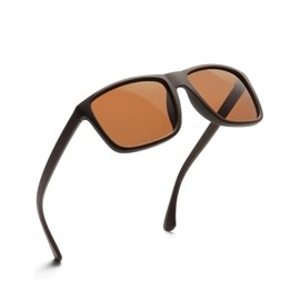 DIUWEU Polarised Sunglasses Mens Womens,Classic Fashion Sun Glasses for Driving Fishing Cycling Running,Anti Glare Ultralight TR90 Square Frame UV400 Protection