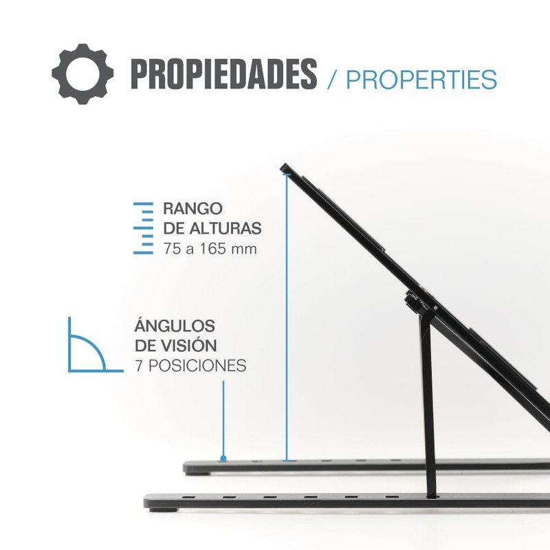 IGGUAL SOPORTE PORTÁTIL PLEGABLE Aluminium 17