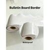 White Bulletin Board Borders Trim 32.8ft x 2.95",Durable Classroom,Office,Home,Party Decor,
