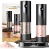 Electric Salt and Pepper Grinder Set - Rechargeable Automatic Salt