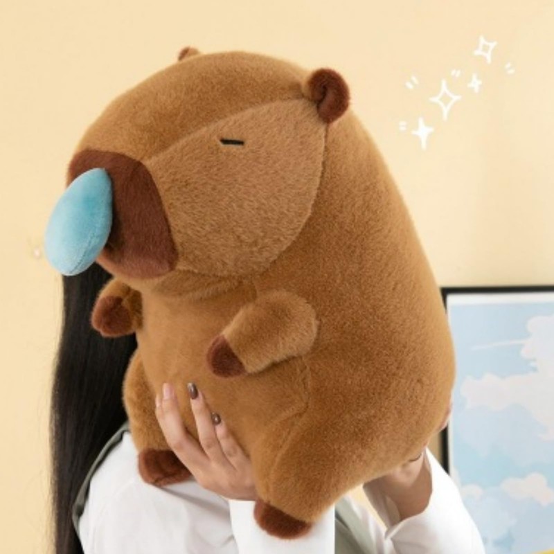 OUKEYI Capybara Plush Toy, 23 cm Capybara Stuffed Animal Doll,