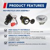 waltyotur Ignition Switch Seat Gas Cap Cover Lock Key 4pcs