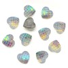 picocosmxiruo Mermaid Fish Scales 12x12mm,Iridescent Scale,10Pcs Resin Cabochons.Earring Making Jewelry