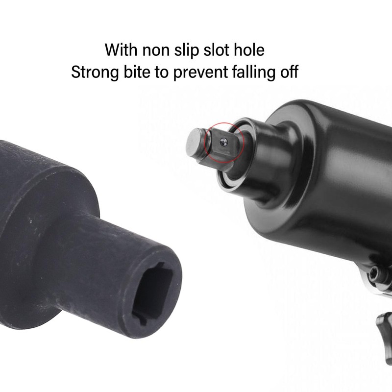 DEWIN Square Tap Socket, 1/2 in Drive M10 Cr Molybdenum