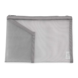 Muji NDC18A0S Nylon Mesh Case with Pocket, Gray for B6 Size