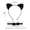 Cat Ears Headband With Bell Collar Set, Black Costume Accessories