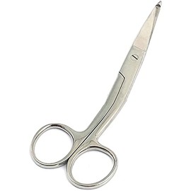 G.S 5.5" KNOWLES BANDAGE SCISSORS, ANGLED SHANK