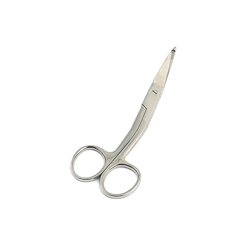 G.S 5.5" KNOWLES BANDAGE SCISSORS, ANGLED SHANK