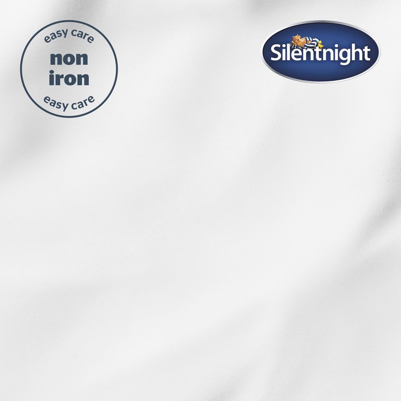 Silentnight Supersoft Double Fitted Sheet - White Deep Fitted Bed