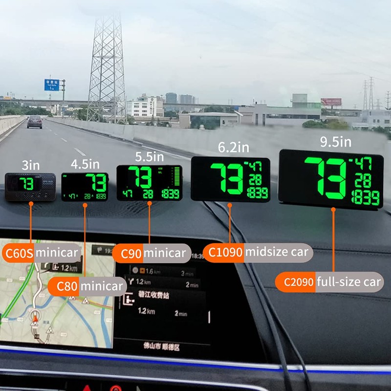 kingneed HUD Original Universal GPS Head Up Display Speedometer Odometer