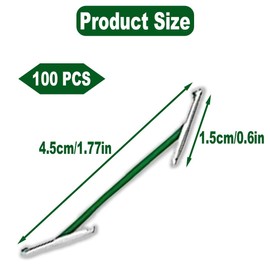 100 PCS Elastic Treasury Tags - Double-Ended Cord Paper Fasteners, Metal-Ended String Binders Office Fasteners for Organising Paper Documents