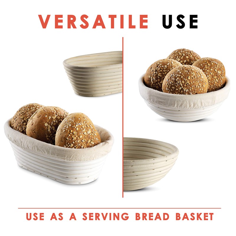 Bread Banneton Proofing Basket [Set of 2]Round 9” Inch Bread