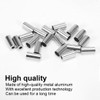 GNHG Pack of 200 silver end caps, brake cable bicycle,