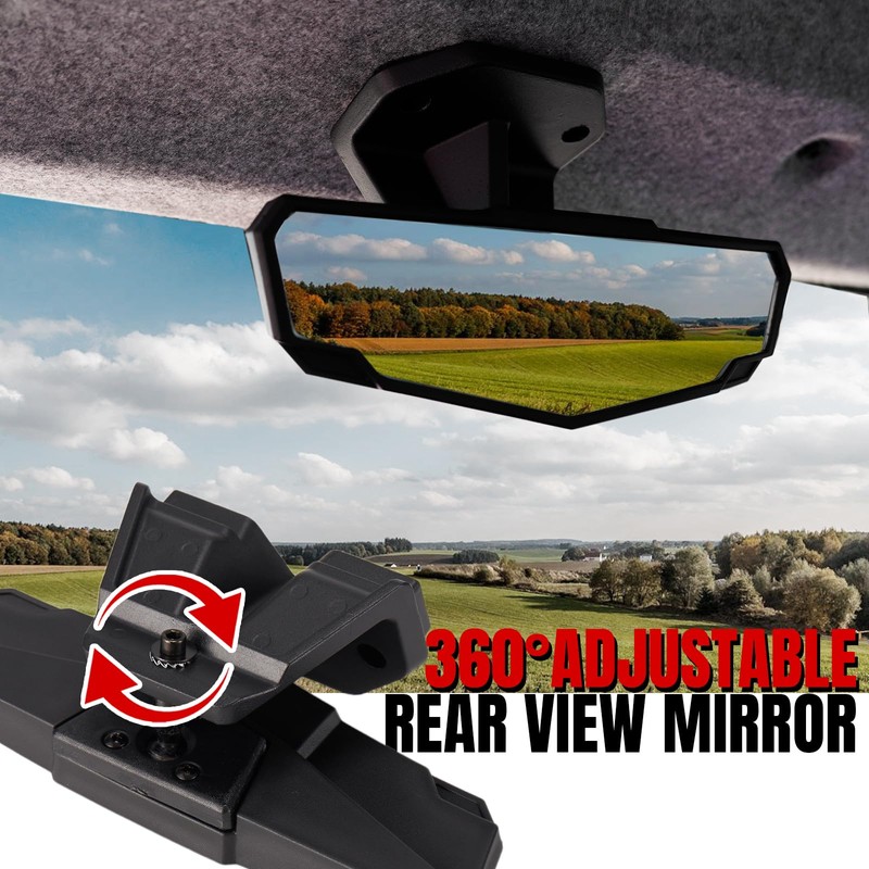 AUPOWER Rear View Mirror for 2024 Polaris XPEDITION XP/ADV Accessories,