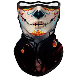 Obacle Neck Gaiter Face Mask Bandana with Ear Loops for Men Women Sun Protection