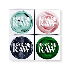 HEAR ME RAW The Fab Four Bento Box Gift Set - Cleanser, Mask, Day Cream, and Night Cream Try/Travel Four-Pack Set, 20 Fl. Oz