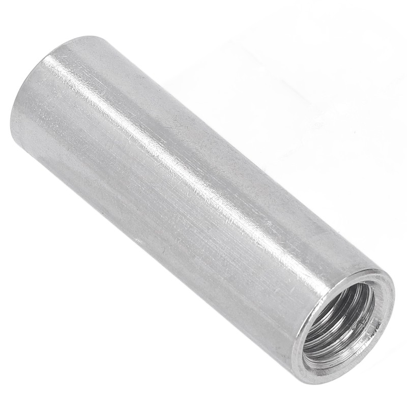 5PCS M12 Cylindrical Coupling Nuts 304 Stainless Steel Female Thread