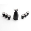 Lyty Ceramic Sake Set Cups with Warmer + Sake Saki