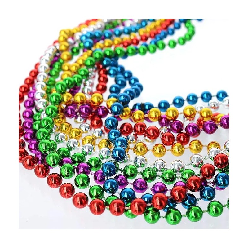 60 Collares Para Bolitas Mardi Gras Batucada Fiesta