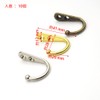 Hymyily 10 Pcs Zinc Alloy Wall Hanging Hooks Antique Hooks