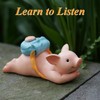 Gemmia Miniature Reading Book Figurine- Confident Reading Rabbit