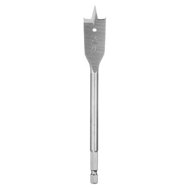 HARFINGTON Spade Drill Bit 3/4" Paddle Flat Bits Wood Hole Cutter with Quick Change 1/4 Inch Hex Shank for Woodworking Fiberglass, Silver Tone