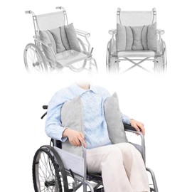 Wheelchair Lateral Support wheelchair back side support guards cushion for pressure relief, wedge cushion improve sitting posture, assist for elderly, wheelchair accessories chair side pads pillow.