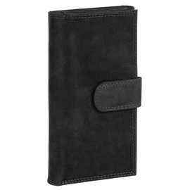BAGAN Genuine Leather Wallet for Men and Women - 021668, black, Vintage